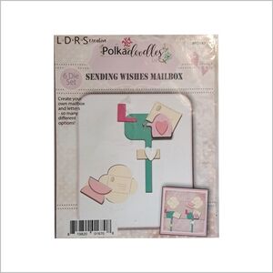 👣4/$20.  Polkadoodles Sending Wishes Mailbox Die Set